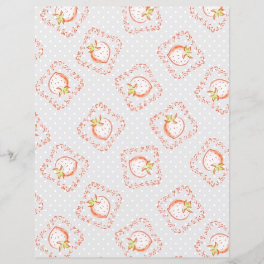 Aardbeienpapier (Achterkant)