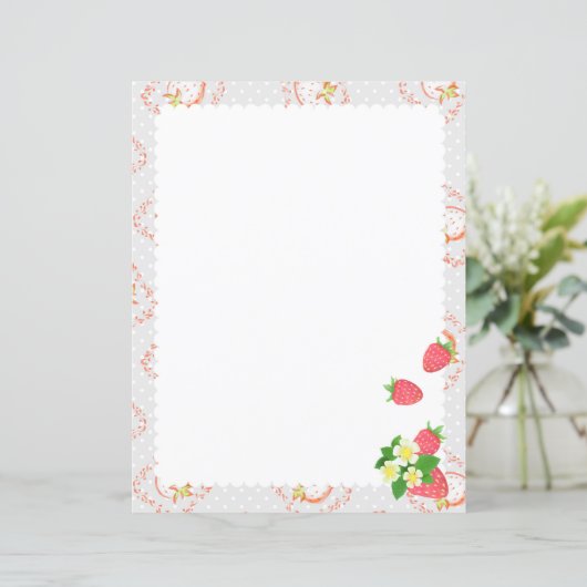 Aardbeienpapier (Staand voorkant)