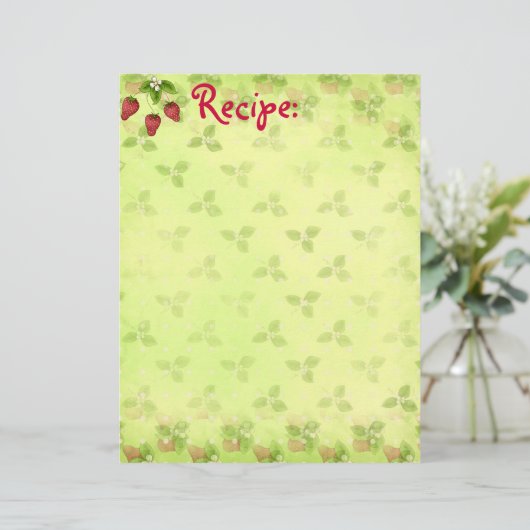 Aardbeienpapier (Staand voorkant)