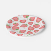 Aardbeienpapier Borden Berry Eerste Verjaardag Papieren Bordje (Gekanteld)