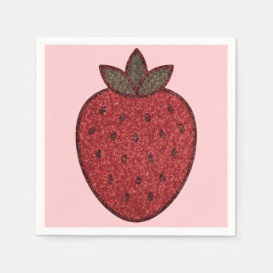 aardbeienpapier Napkin Servet