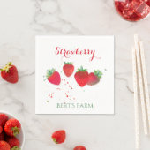 Aardbeienpapier Napkins Servet (Insitu)