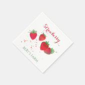 Aardbeienpapier Napkins Servet (Hoek)