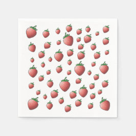 aardbeienpapier servet