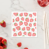 Aardbeienpapier servetten Berry Eerste Verjaardag (Insitu)