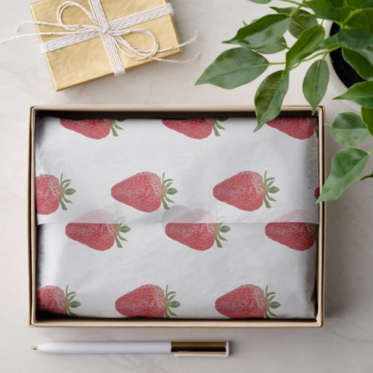 Aardbeienpapier Tissuepapier (Geschenk)