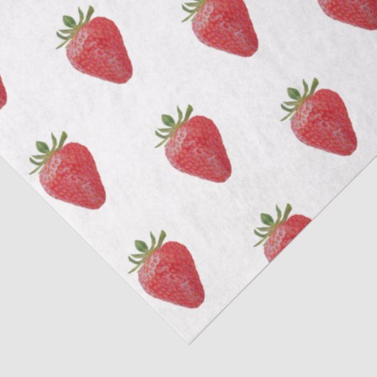 Aardbeienpapier Tissuepapier (Detail)