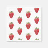 Aardbeienpapierserviette Servet (Voorkant)