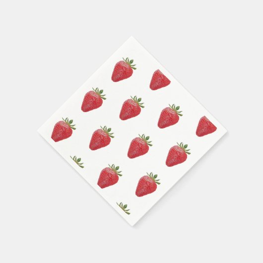 Aardbeienpapierserviette Servet (Hoek)