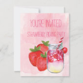 Aardbeienpartij Kaart (Voorkant)