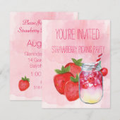 Aardbeienpartij Kaart (Voorkant / Achterkant)