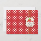 Aardbeienpartij Kaart (Voorkant)