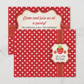 Aardbeienpartij Kaart (Voorkant / Achterkant)