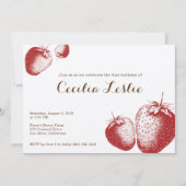 Aardbeienpartij Kaart (Voorkant)