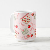 Aardbeienpartij Koffiemok (Voorkant links)