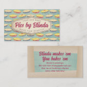 Aardbeienpasteitjes bakkerij visitekaartje (Voorkant / Achterkant)