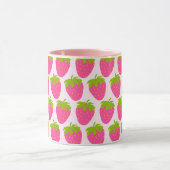 Aardbeienpastel roze mok (Midden)