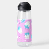 Aardbeienpastel roze waterfles (Achterkant)