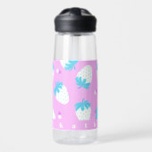 Aardbeienpastel roze waterfles (Voorkant)