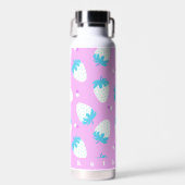Aardbeienpastel roze waterfles (Voorkant)