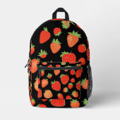 Aardbeienpatronen Bedrukte Rugzak (Voorkant)