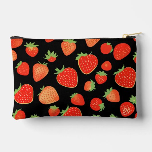 Aardbeienpatronen Etui (Achterkant)