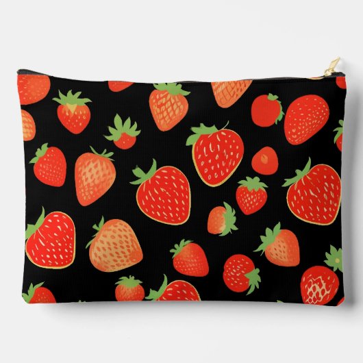 Aardbeienpatronen Etui (Achterkant)