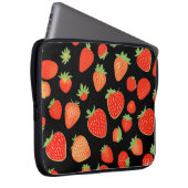 Aardbeienpatronen Laptop Sleeve (Voorkant Rechts)