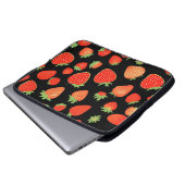 Aardbeienpatronen Laptop Sleeve (Voorkant onderkant)