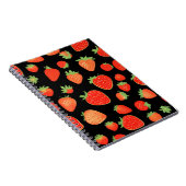 Aardbeienpatronen Notitieboek (Rechterzijde)