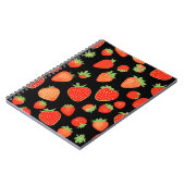 Aardbeienpatronen Notitieboek (Linkerzijde)