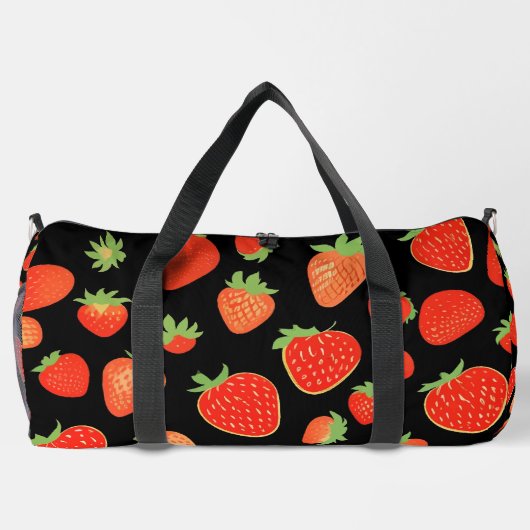 Aardbeienpatronen Plunjezak (Achterkant)