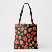 Aardbeienpatronen Tote Bag (Voorkant)