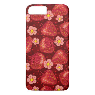 Aardbeienpatroon 2 2 iPhone 8/7 plus hoesje