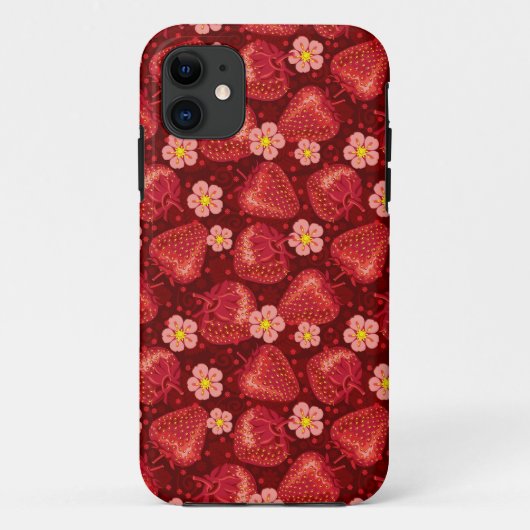 Aardbeienpatroon 2 2 Case-Mate iPhone case (Achterkant)