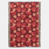 Aardbeienpatroon 2 2 deken (Voorkant Verticaal)