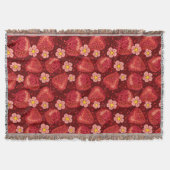 Aardbeienpatroon 2 2 deken (Voorkant)