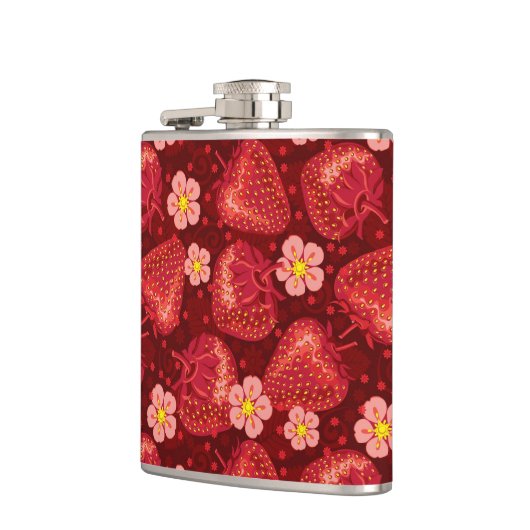 Aardbeienpatroon 2 2 heupfles (Links)