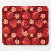 Aardbeienpatroon 2 2 muismat (Voorkant)