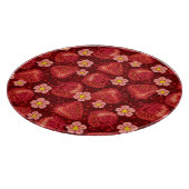 Aardbeienpatroon 2 2 snijplank (Hoek)