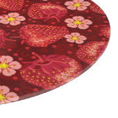 Aardbeienpatroon 2 2 snijplank (Hoek)