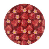 Aardbeienpatroon 2 2 snijplank (Voorkant)