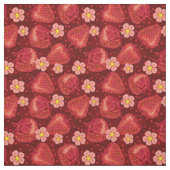 Aardbeienpatroon 2 2 stof (Swatch)