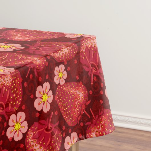 Aardbeienpatroon 2 2 tafelkleed (Voorbeeld)