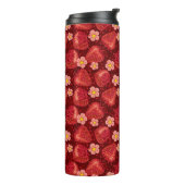 Aardbeienpatroon 2 2 thermosbeker (Gedraaid links)