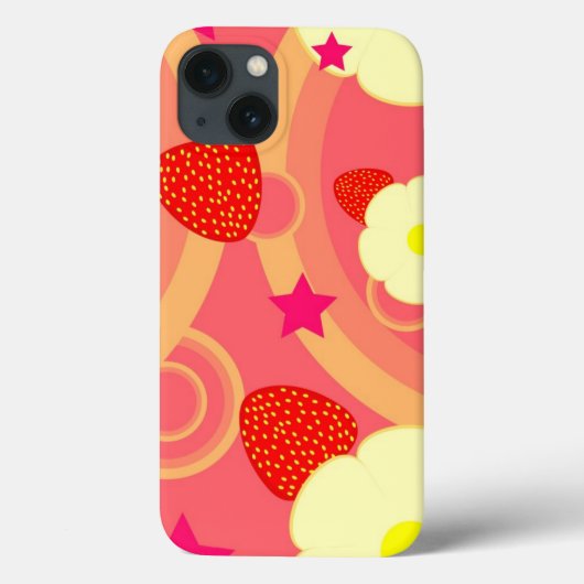 Aardbeienpatroon 2 Case-Mate iPhone case (Achterkant)