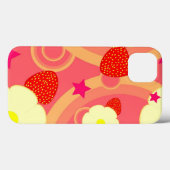 Aardbeienpatroon 2 Case-Mate iPhone case (Achterkant (horizontaal))