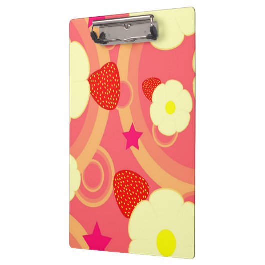 Aardbeienpatroon 2 klembord (Links)