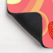 Aardbeienpatroon 2 muismat (Hoek)