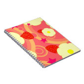 Aardbeienpatroon 2 notitieboek (Rechterzijde)